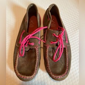 Women’s Twisted X boat shoes size 10